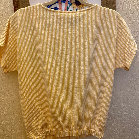 Michael Kors~ Yellow stripped Top NWT’s - Picture 2 of 4